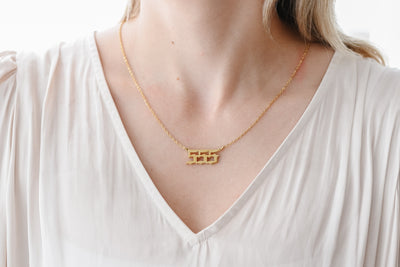 '555' Gold Angel Number Necklace