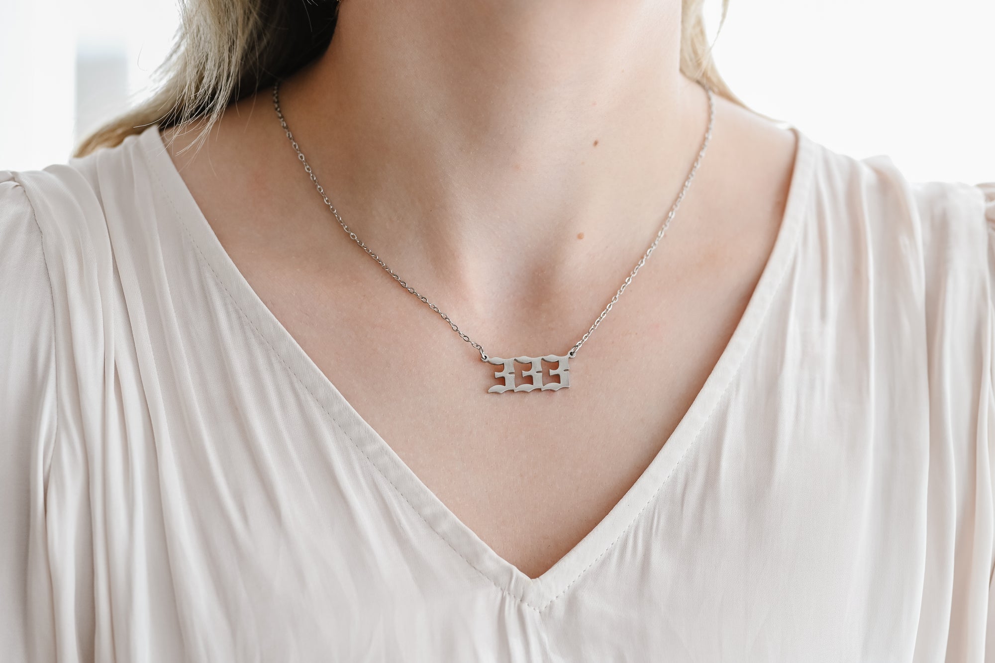 Angel Number Necklace • Silver & Gold – Kalua Rae