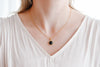Onyx Round Gold Necklace