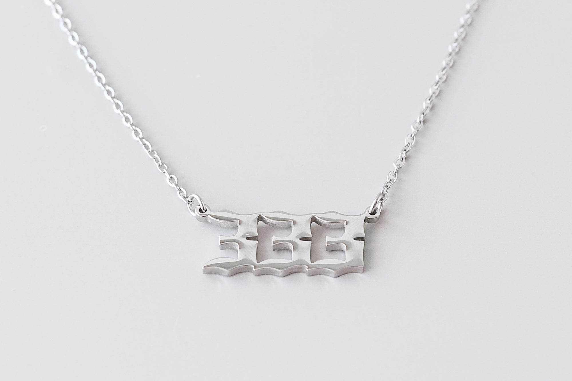 '333' Silver Angel Number Necklace