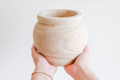 Natural Wood Planter