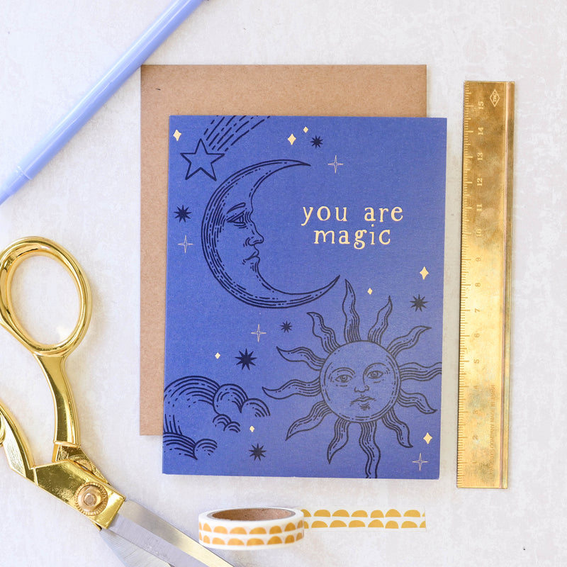 You Are Magic Sun & Moon Card