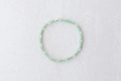 4mm Faceted Aventurine with Seed Beads Luxe Bracelet