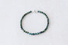 4mm Azurite and Chrysocolla Luxe Bracelet
