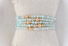 4mm Amazonite Gold Luxe Bracelet