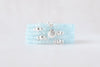 4mm Aquamarine with Shell Charm Luxe Bracelet