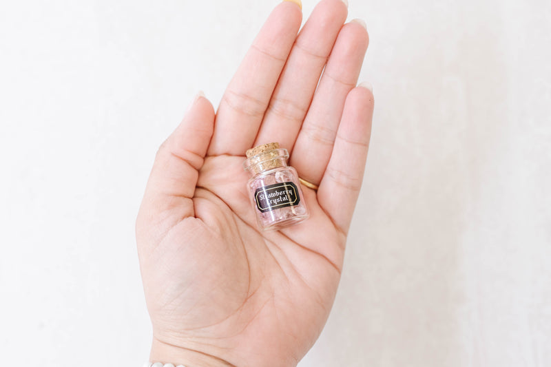 Strawberry Quartz Mini Gem Bottle