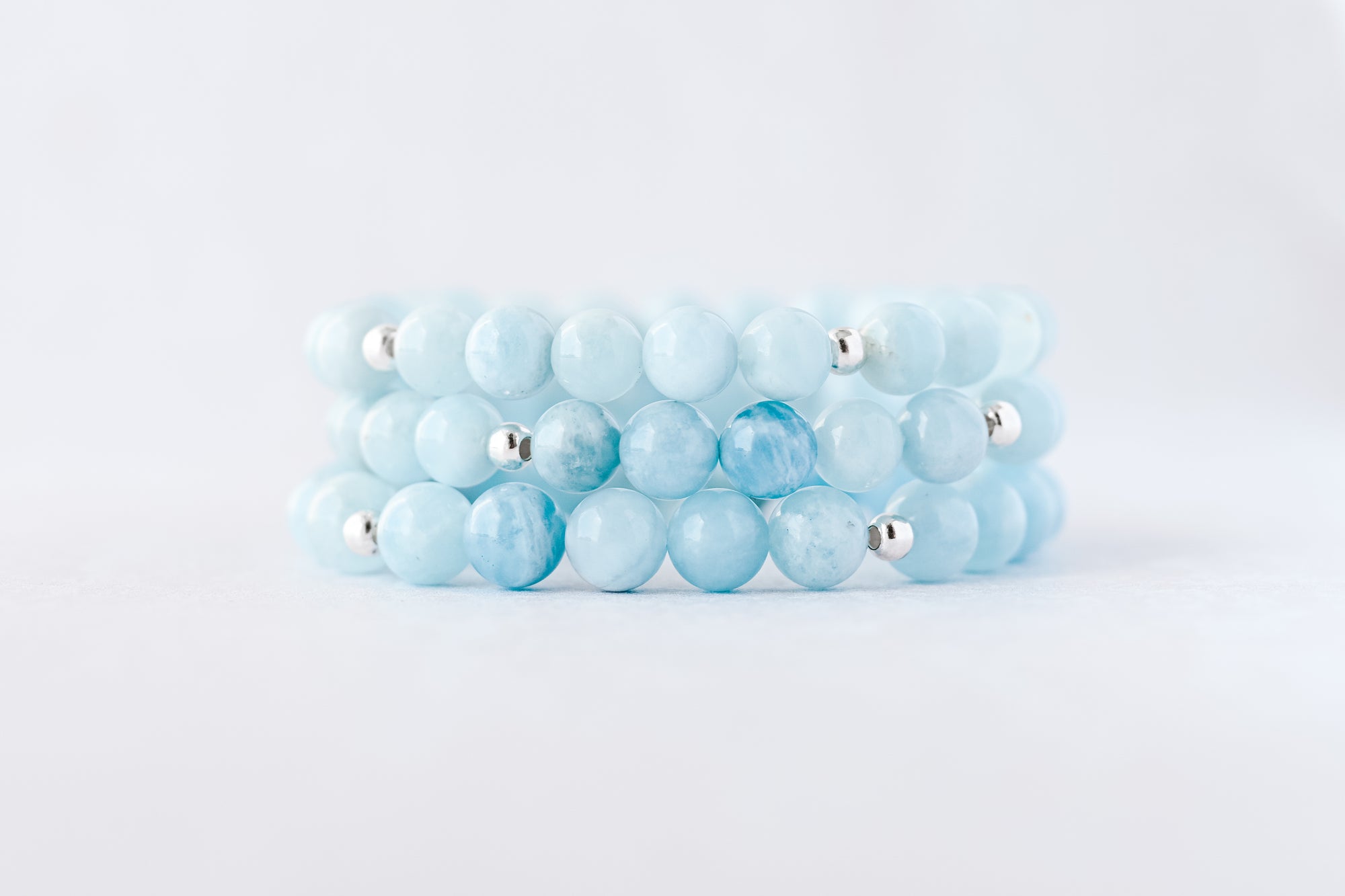 8mm Aquamarine Luxe Bracelet