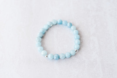 8mm Aquamarine Luxe Bracelet
