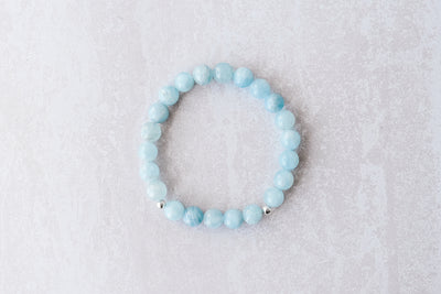 8mm Aquamarine Luxe Bracelet