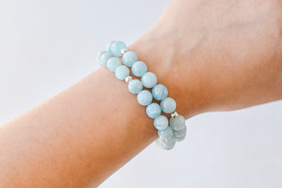 8mm Aquamarine Luxe Bracelet