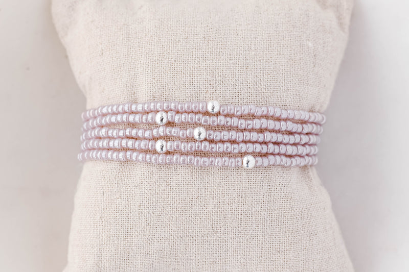 3mm Blush Pearl Endless Mini Bracelet