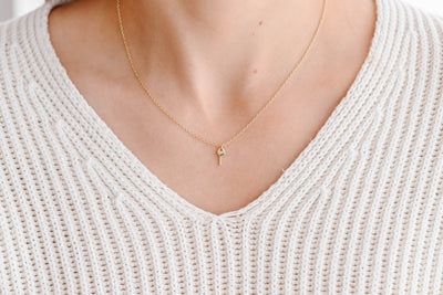 Gold Key to Letting Go Necklace