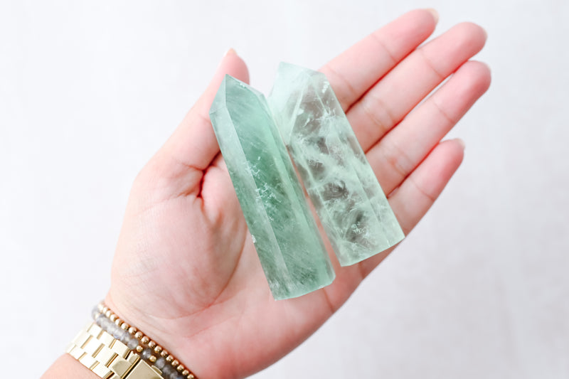 Small Light Green Fluorite Tower 02