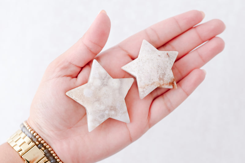 Medium Flower Agate Star