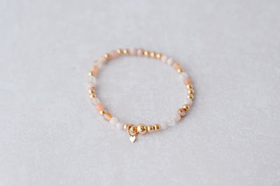 Flower Agate Gold Serendipity Bracelet
