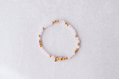 Rose Quartz Gold Serendipity Bracelet