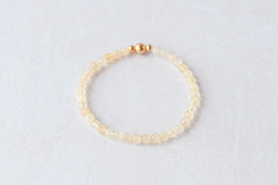 4mm Citrine with Gold Luxe Bracelet