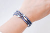 4mm Lapis Lazuli with Evil Eye Charm Luxe Bracelet