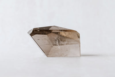 Large Smoky Quartz Geometric Free Form