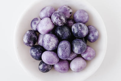 Rounded Lepidolite Tumbled Stone