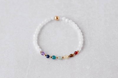 Moonstone Gold Chakra Luxe Bracelet