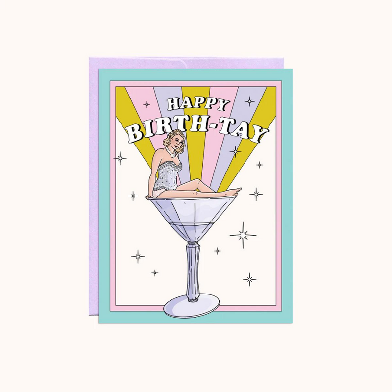 'Happy Birth-Tay' Card