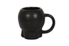 Matte Black Skull Mug