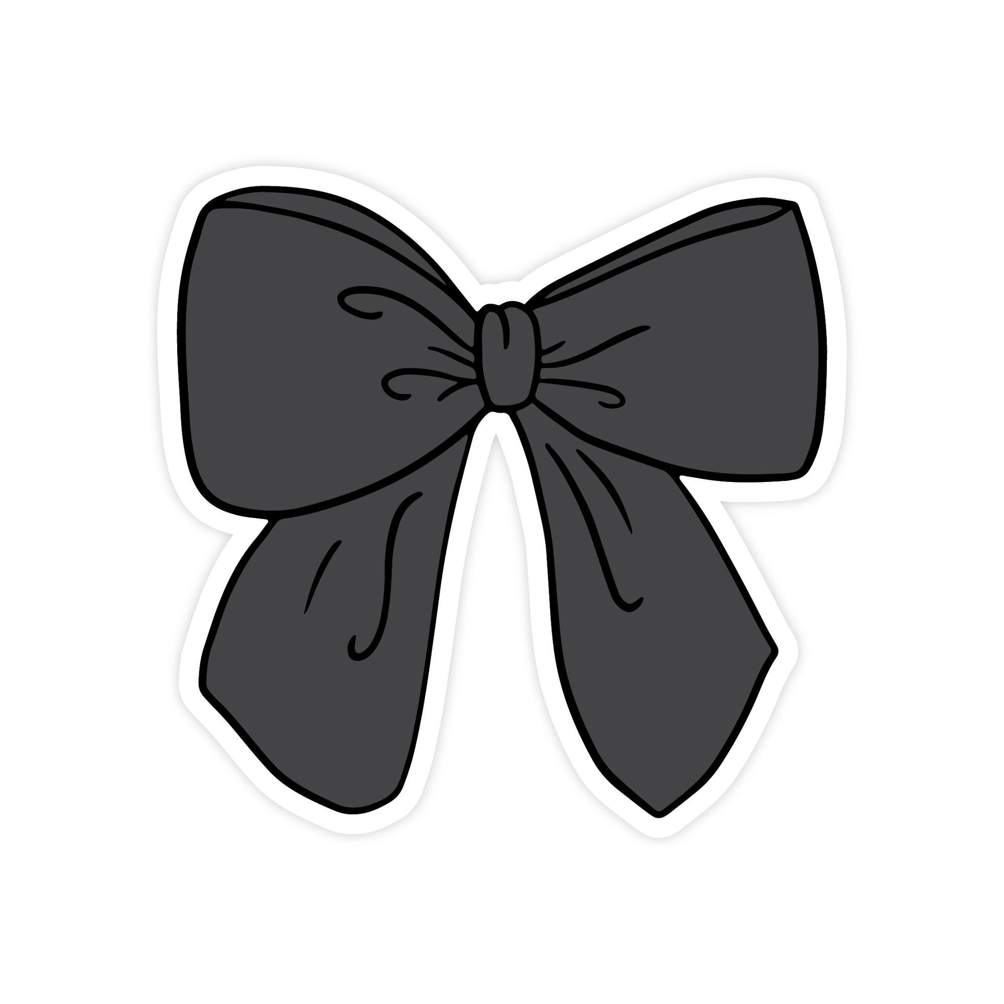 Black Coquette Bow Sticker