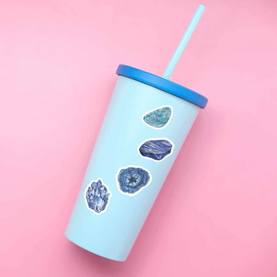 'Throat Chakra' Crystal Sticker Set