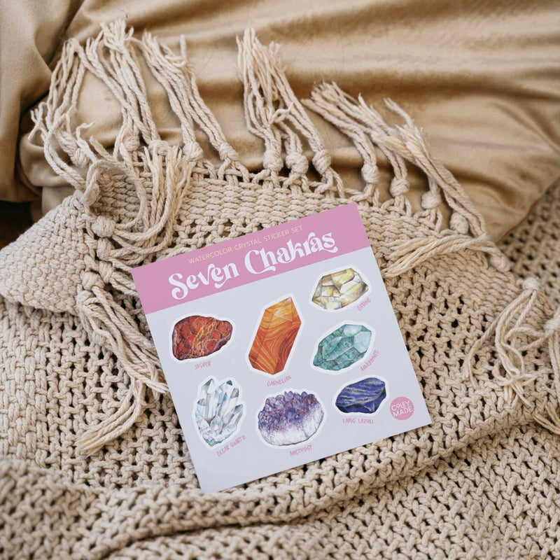 'Seven Chakras' Crystal Sticker Set