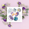 Watercolor Crown Chakra Art Print