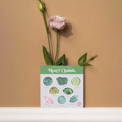 'Heart Chakra' Crystal Sticker Set