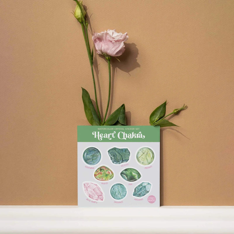 'Heart Chakra' Crystal Sticker Set