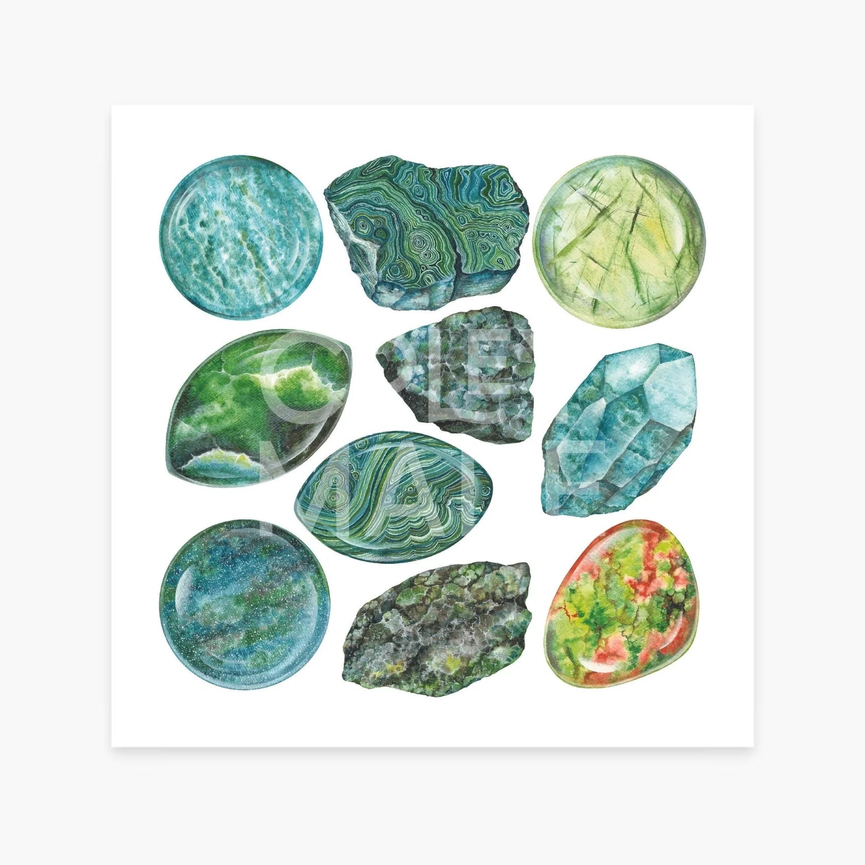 Watercolor Heart Chakra Art Print