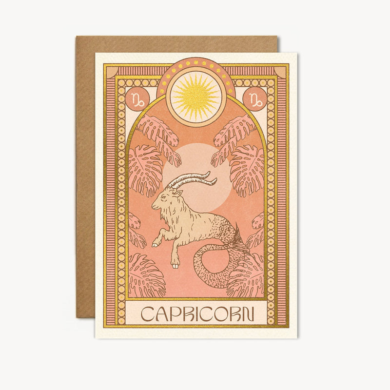Capricorn Zodiac Card