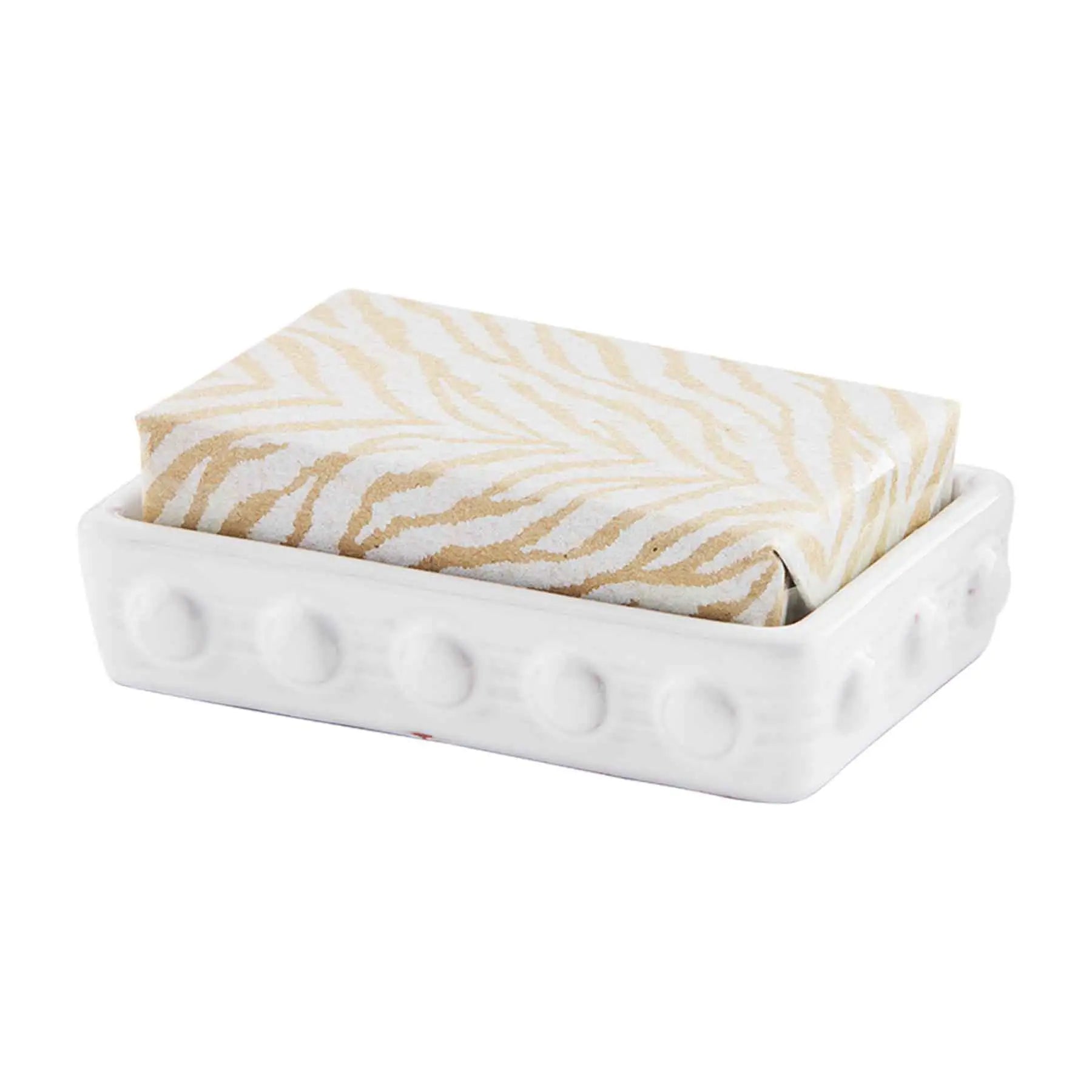 Zebra Beaded Soap Set
