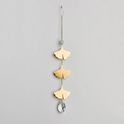 Botanical Leaf / Amazonite Suncatcher