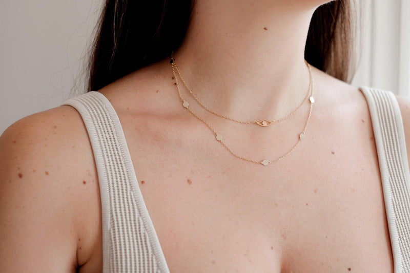 Gold Polka Dot Necklace - Catalyst & Co