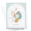 Happy Birthday Aquarius Card