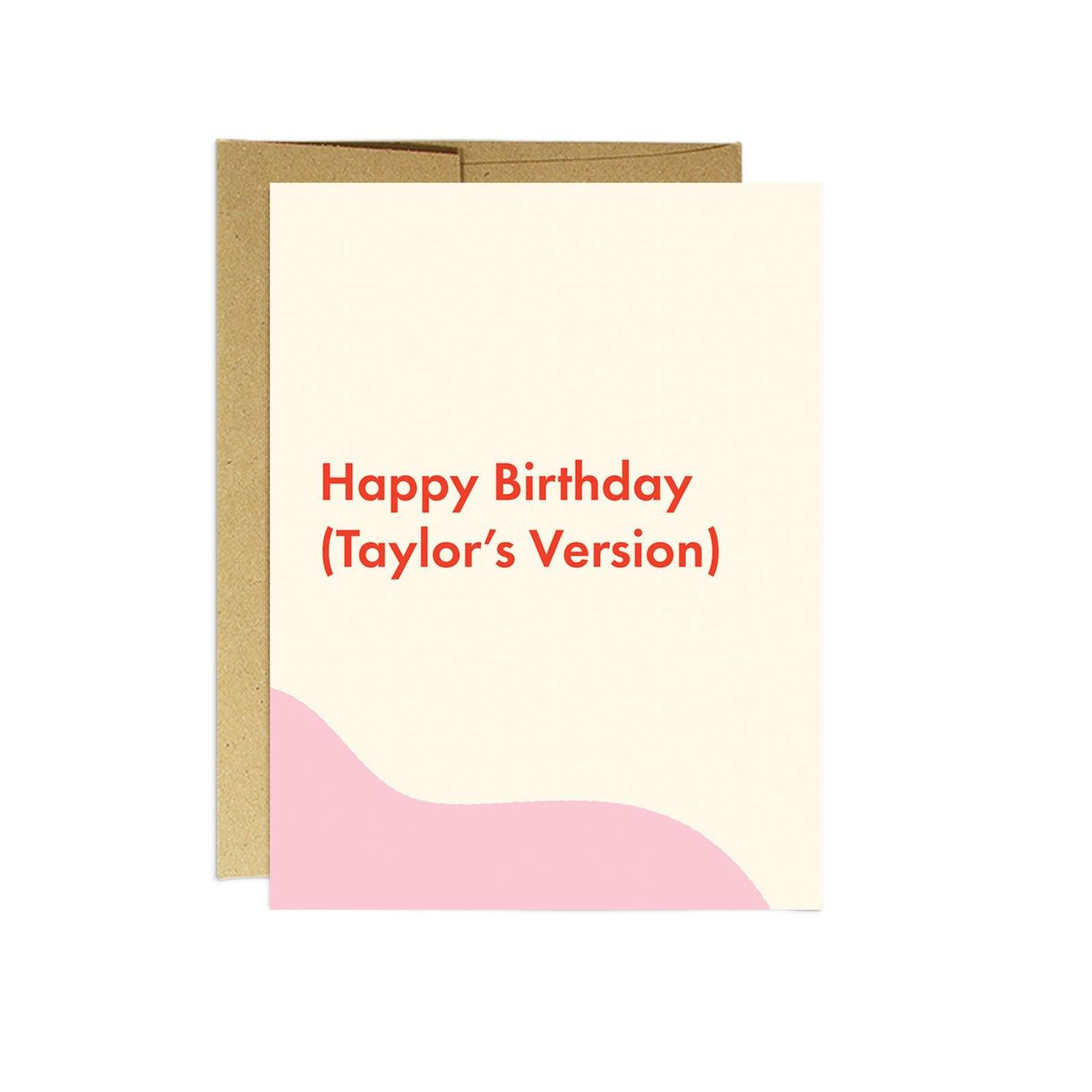 'Happy Birthday (Taylor's Version)' Card - Catalyst & Co