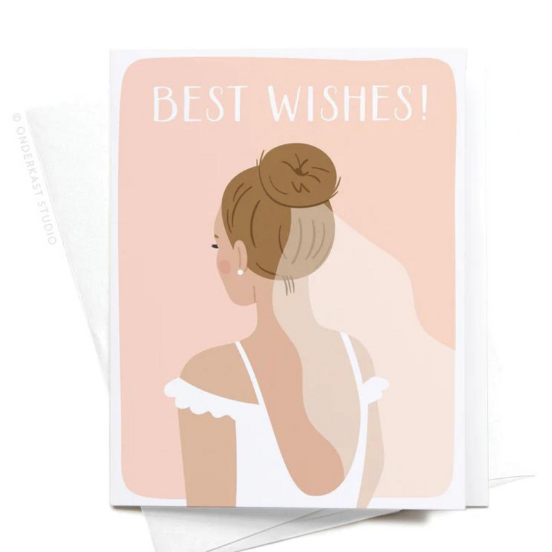 Best Wishes Bride (Light Hair) Card