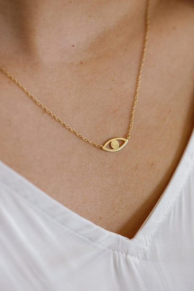 Gold Eye Necklace - Catalyst & Co