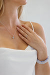 Blue Topaz Drop Necklace