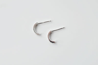 Crystal Half Hoop Earrings - Catalyst & Co