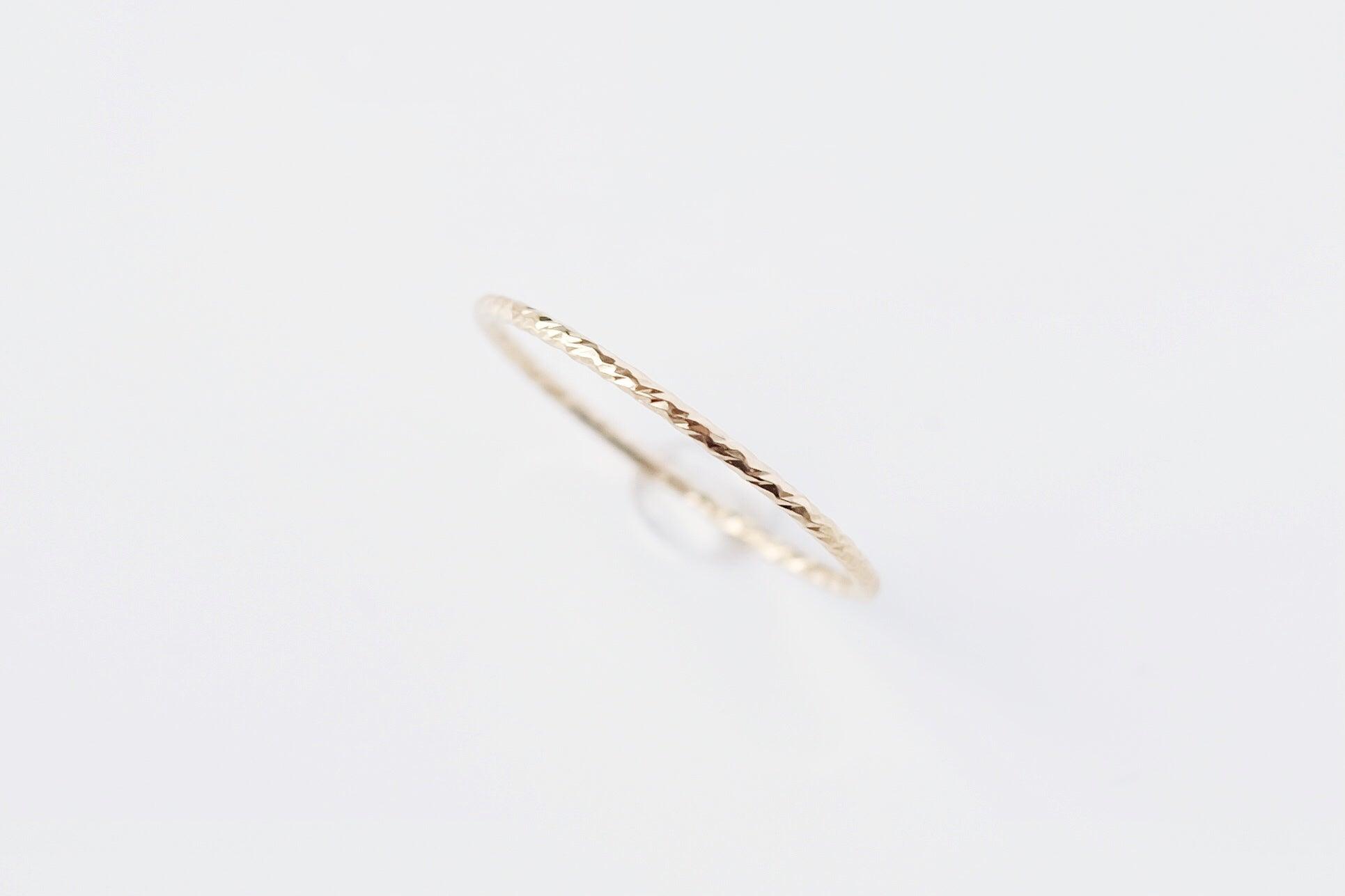 Gold Filled Textured Ring - Catalyst & Co