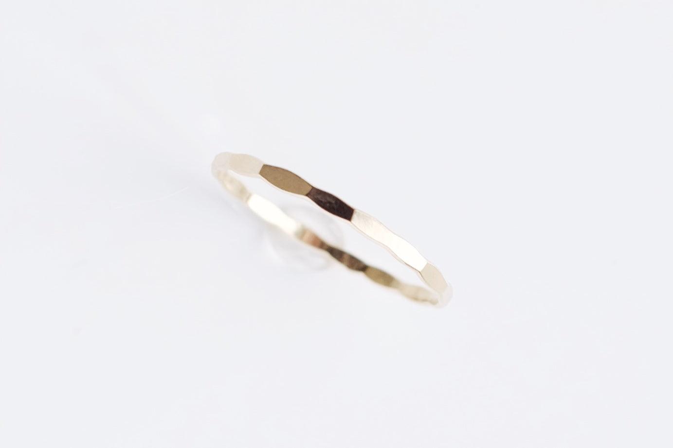 Gold Filled Hammered Ring - Catalyst & Co