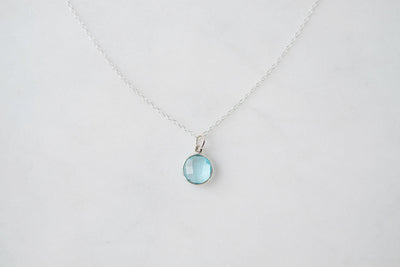 Blue Topaz Drop Necklace - Catalyst & Co