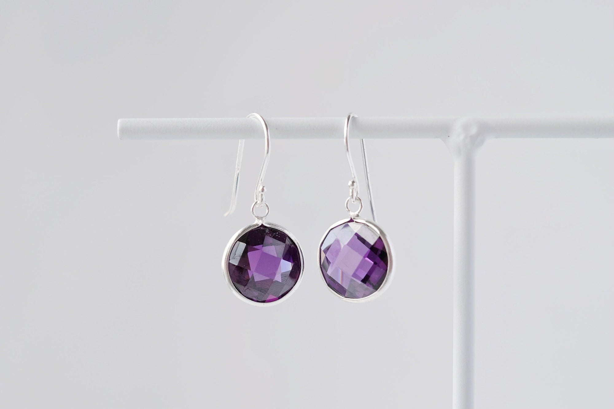 Purple Drop Earrings - Catalyst & Co