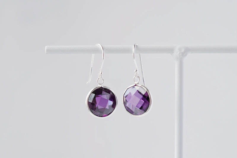 Purple Drop Earrings - Catalyst & Co